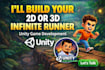 create a 2d or 3d endless runner game in unity