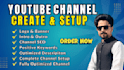create and setup youtube channel