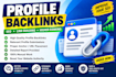 create professional profile backlinks for your website