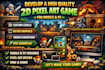 develop a high quality 2d pixel art game for mobile and PC
