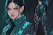 make a cyberpunk character art