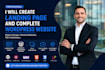 create landing page and complete wordpress website, wordpress landing page