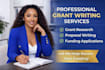 do grant proposal, grant writing, business plan, grant research and application