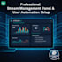 setup streaming panel with user management, website automation, iptv app