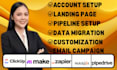 integrate hubspot, pipedrive, or clickup with zapier or make automation