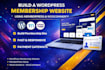 build a wordpress membership website using memberpress and woocommerce website