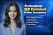 professional SEO optimized e commerce product descriptions