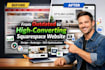 design squarespace website squarespace redesign and squarespace seo optimization