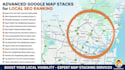 create advanced google map stacks for local SEO ranking