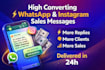 high converting whatsapp and instagram sales messages