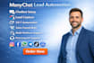 create chatbot for social media platforms with manychat for lead generation