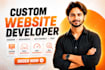 do custom website development, full stack web developer, front end developer