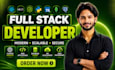 do custom website development as a full stack developer, front end web developer