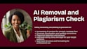 remove ai detection and plagiarism