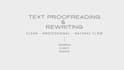 rewrite and improve your text