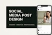 design eye catching social media post designs
