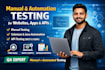 do automation testing, and API testing professional