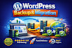 securely backup migrate clone transfer and restore your wordpress website fast