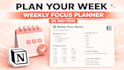 create a weekly planner to organize your life