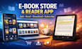 develop an ebook store and reader app with payments, library, and admin panel