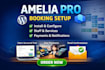 create medical, spa, hotel, restaurant appointment booking website with amelia