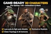 create high quality 3d characters for games, and animation