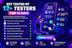 provide closed testing 12 testers 20 testers mobile app testing 12 testers