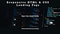 create a responsive HTML CSS landing page
