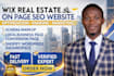 provide hubspot certified wix real estate website seo and optimization