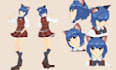 draw anime reference sheet vtuber model anime character anime furry ref sheet