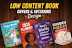 low content book interior design for amazon KDP publishing