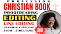 proofread and edit your christian book manuscript and devotionals
