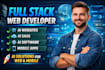 be full stack web developer for ai website