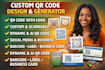 create custom qr code design with logo and qr code generator
