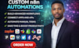 build n8n automation, ai agents, workflows,  API integrations and domain setup