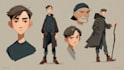 create 2d digital character design