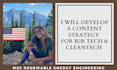 develop a content strategy for cleantech, renewable energy, sustainability