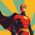 make super hero character design illustration
