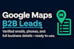 do b2b data extraction google map scraping business lead generation