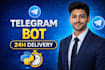 build custom telegram bot with admin panel and full automation