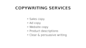 write persuasive copy that increases sales and conversions