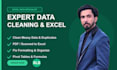 convert PDF to excel, clean messy data and create pivot tables