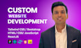 do custom website development as expert react front end developer