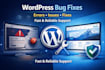 fix wordpress bugs errors white screen issues fast