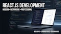 build a responsive react website or modern frontend web app