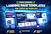 create landing page templates for canva or webflow