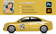 do premium car magnet, car sign, window decals