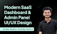design saas dashboard, admin panel, CRM and web app UI UX in figma