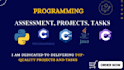 do programming and coding assignments,projects in c, cpp, python,java,c sharp