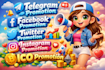 do organic telegram promotion,facebook promotion,twitter, instagram,ico